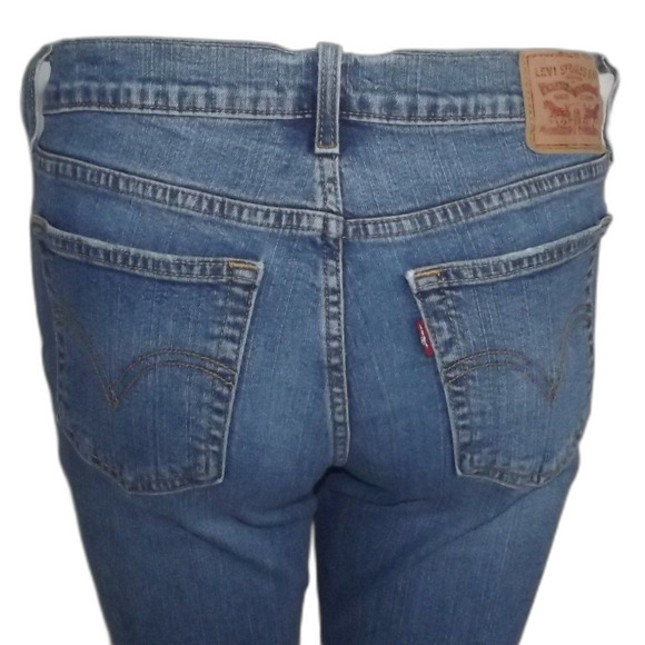 LEVI'S Boyfriend Jeans, 28, Crop length, Lower rise, Blue, 5 pockets, STAIN - Picture 9 of 16